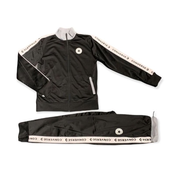 2 Converse baby’s 2 piece track set/12 months 1 black/1 blue retail $44 each - Picture 5 of 15